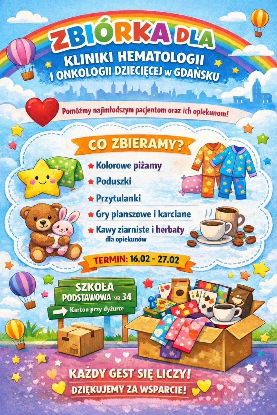 Od pacjentki do wolontariuszki – szkolna zbiórka zabawek dla dzieci z Kliniki